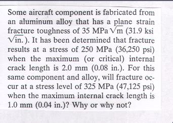 Some aircraft component is fabricated from an aluminum alloy 